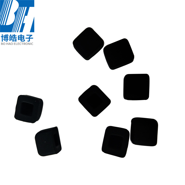 厂家定做硅橡胶导电塞 电容头导电硅胶 黑色导电硅胶塞